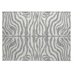 Tapis Chantille moderne à motif animal, lavable en machine, pour intérieur et extérieur