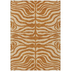 Tapis Chantille moderne à motif animal, lavable en machine, pour intérieur et extérieur