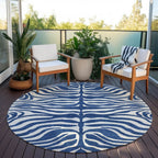 Tapis Chantille moderne à motif animal, lavable en machine, pour intérieur et extérieur