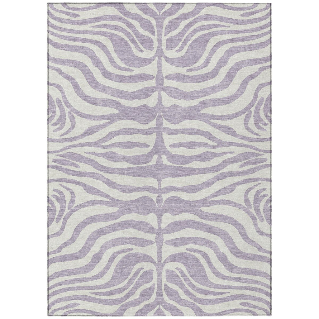Tapis Chantille moderne à motif animal, lavable en machine, pour intérieur et extérieur