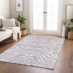 Tapis Chantille moderne à motif animal, lavable en machine, pour intérieur et extérieur