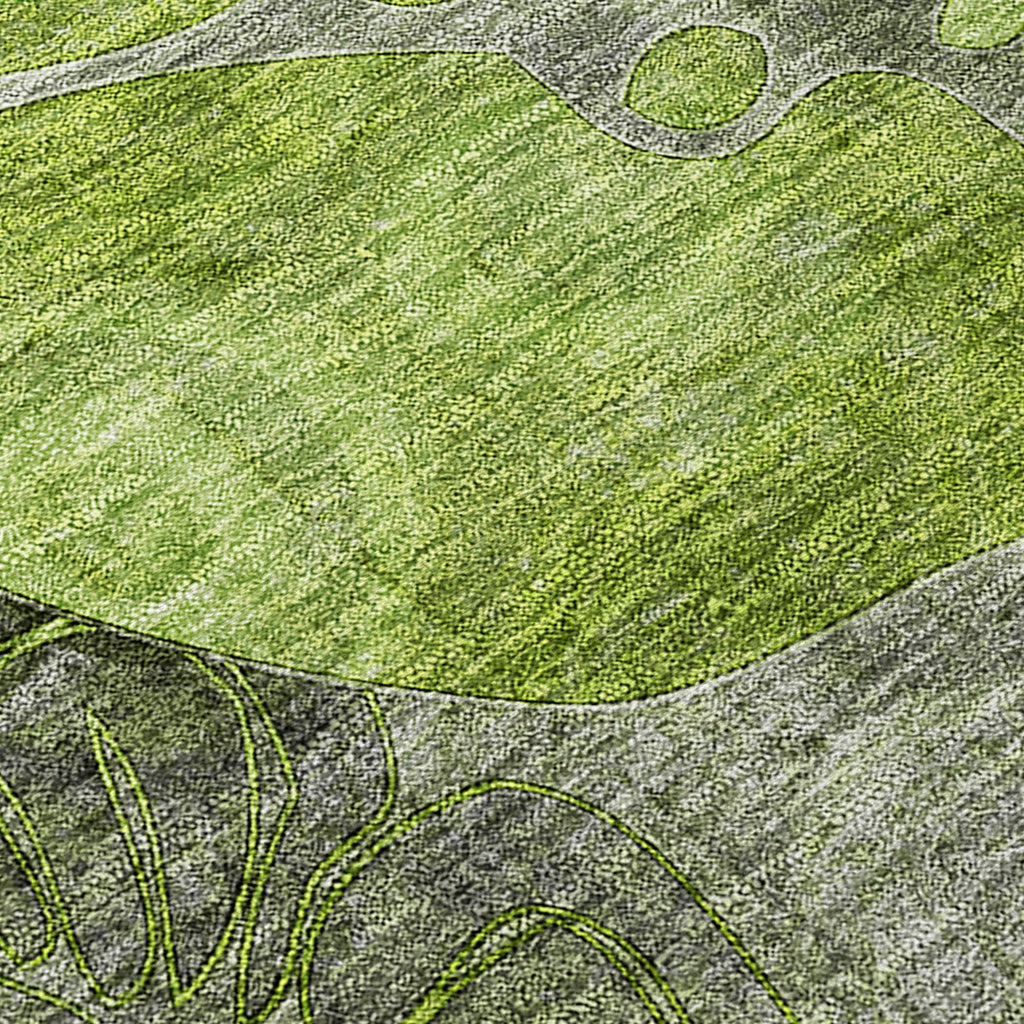 Tapis Chantille moderne à motif floral lavable en machine pour intérieur/extérieur