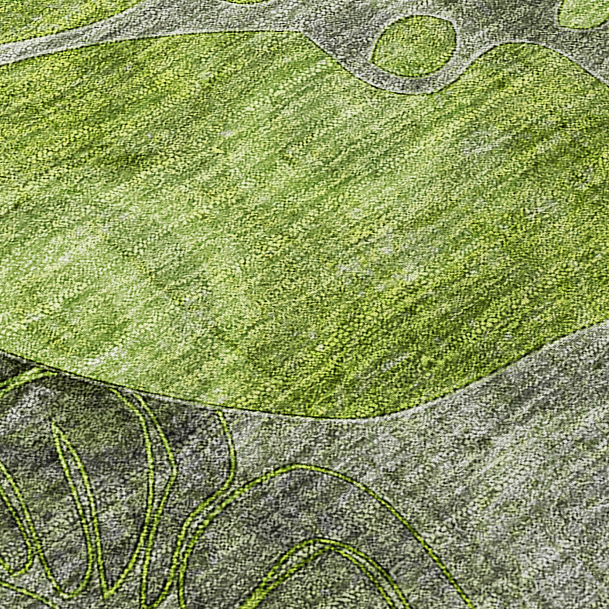 Tapis Chantille moderne à motif floral lavable en machine pour intérieur/extérieur