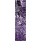 Tapis Chantille moderne à motif floral lavable en machine pour intérieur/extérieur