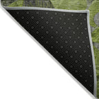 Tapis Chantille moderne à motif floral lavable en machine pour intérieur/extérieur