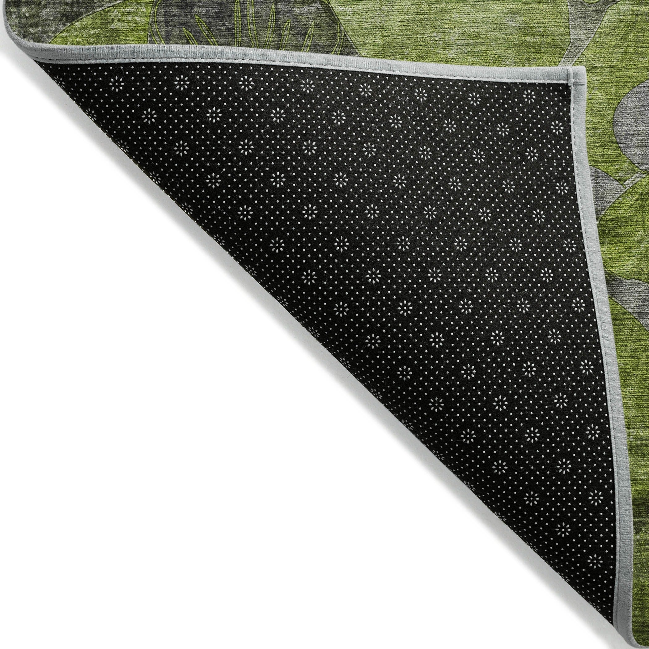 Tapis Chantille moderne à motif floral lavable en machine pour intérieur/extérieur