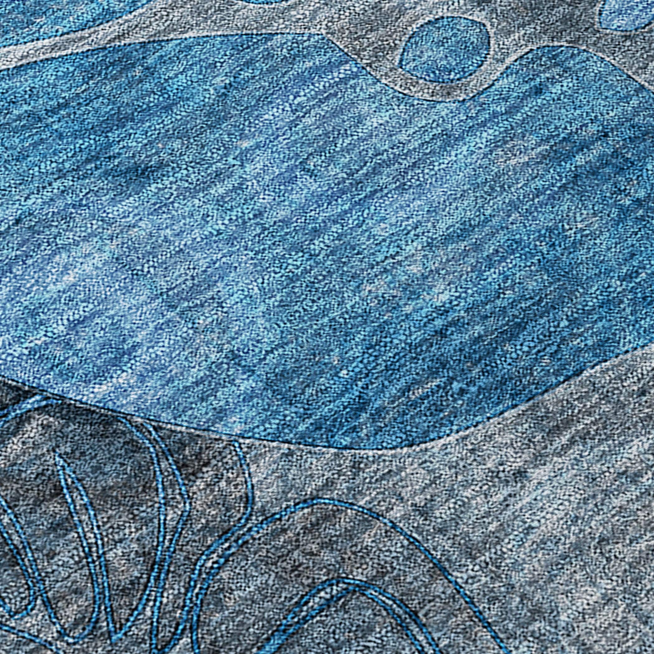 Tapis Chantille moderne à motif floral lavable en machine pour intérieur/extérieur