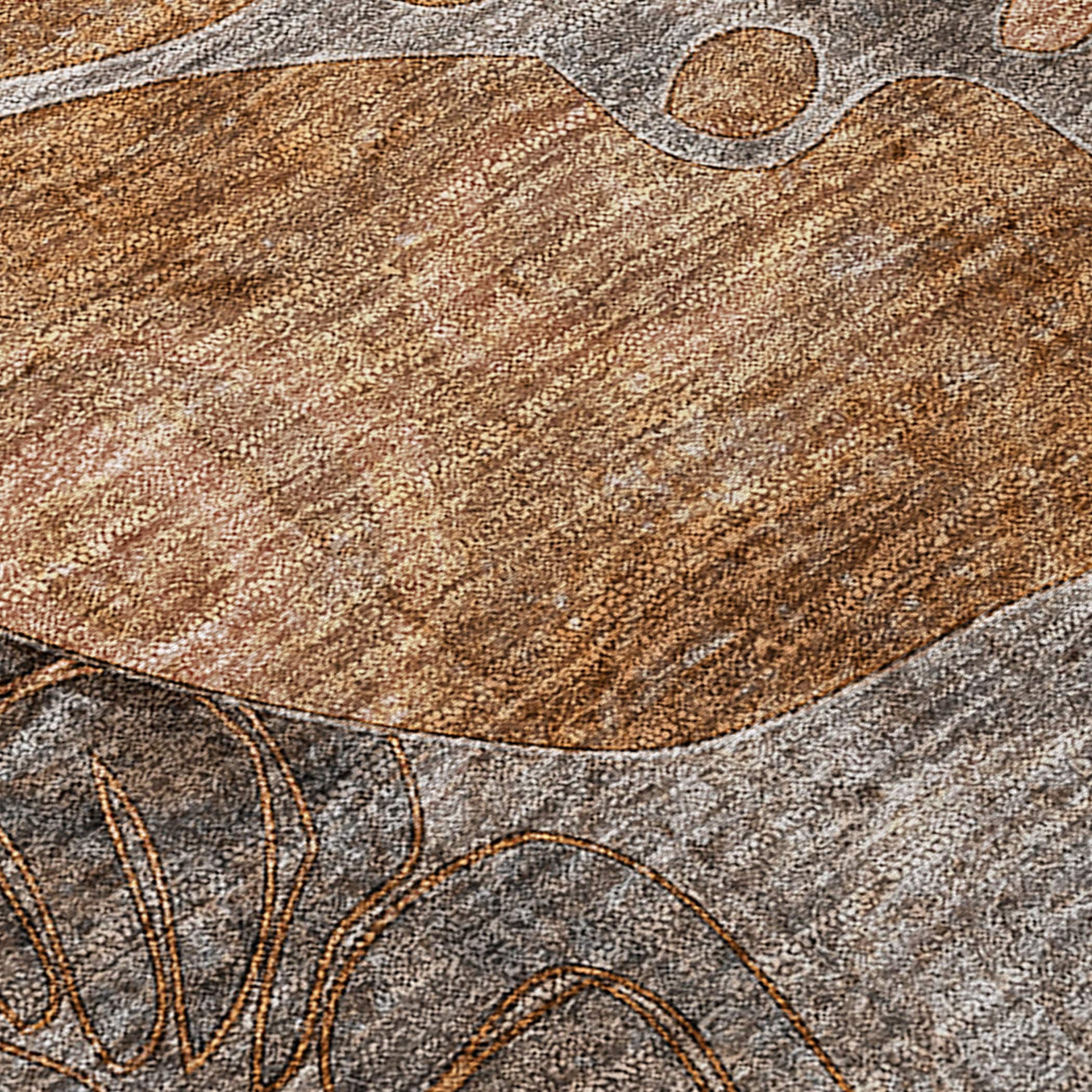 Tapis Chantille moderne à motif floral lavable en machine pour intérieur/extérieur