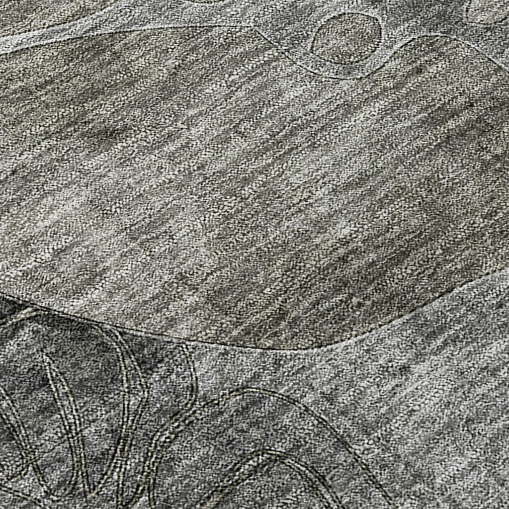 Tapis Chantille moderne à motif floral lavable en machine pour intérieur/extérieur