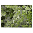 Tapis Chantille moderne à motif floral lavable en machine pour intérieur/extérieur