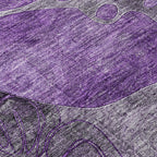 Tapis Chantille moderne à motif floral lavable en machine pour intérieur/extérieur