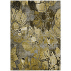 Tapis Chantille moderne à motif floral lavable en machine pour intérieur/extérieur