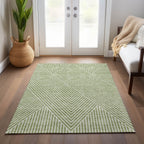 Tapis Chantille géométrique moderne lavable en machine pour intérieur/extérieur