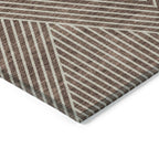 Tapis Chantille géométrique moderne lavable en machine pour intérieur/extérieur