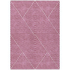 Tapis Chantille géométrique moderne lavable en machine pour intérieur/extérieur