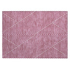 Tapis Chantille géométrique moderne lavable en machine pour intérieur/extérieur