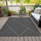 Tapis Chantille géométrique moderne lavable en machine pour intérieur/extérieur