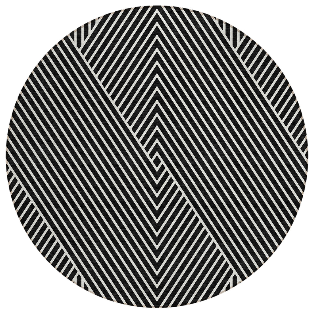 Tapis Chantille géométrique moderne lavable en machine pour intérieur/extérieur