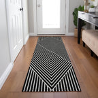 Tapis Chantille géométrique moderne lavable en machine pour intérieur/extérieur