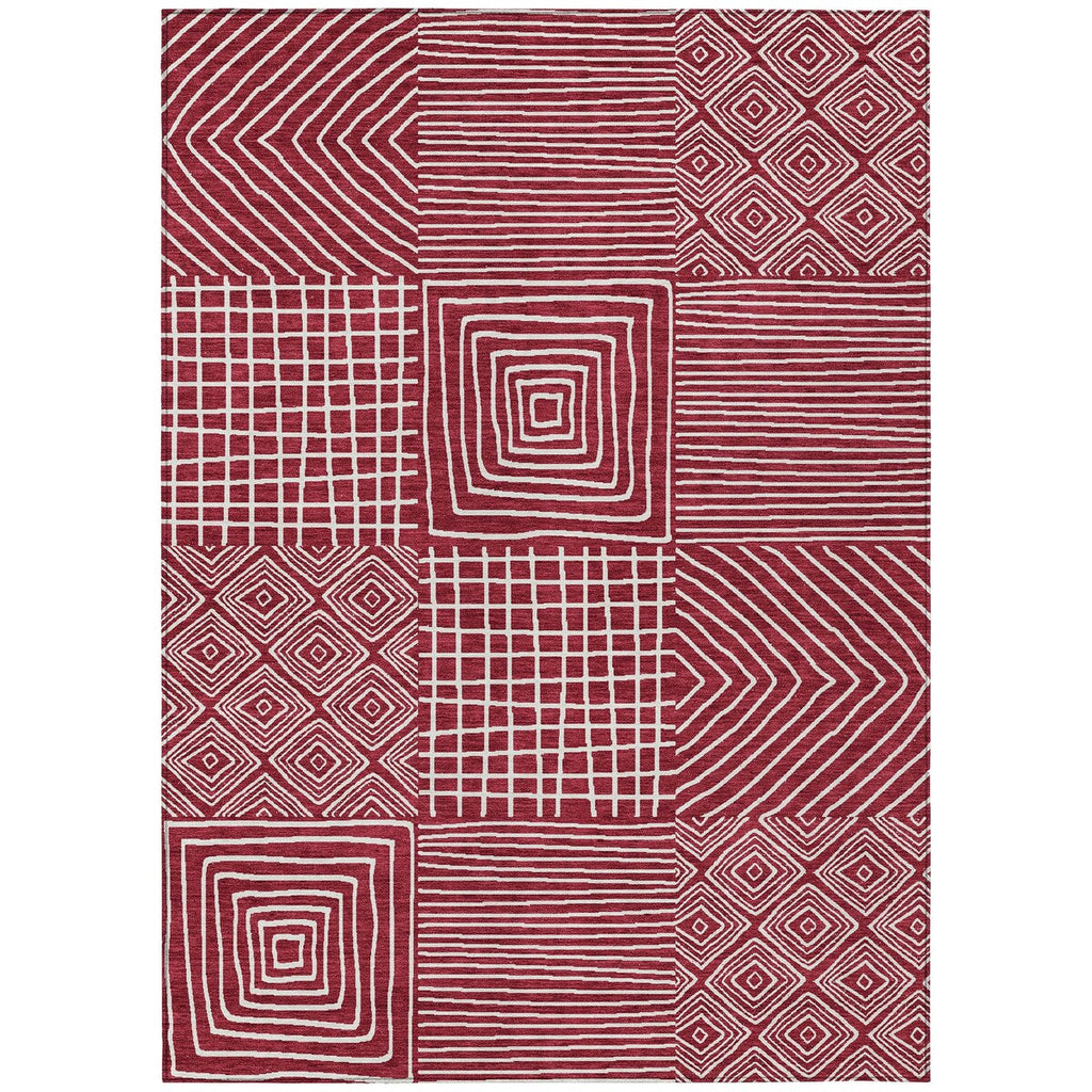 Tapis moderne en mosaïque Chantille lavable en machine pour intérieur/extérieur