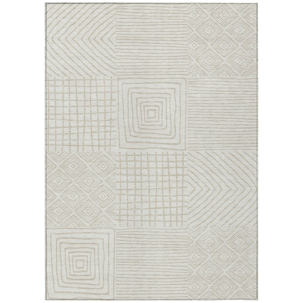Tapis moderne en mosaïque Chantille lavable en machine pour intérieur/extérieur