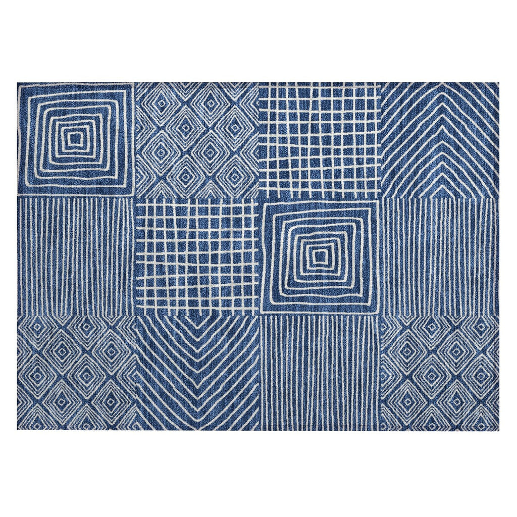 Tapis moderne en mosaïque Chantille lavable en machine pour intérieur/extérieur