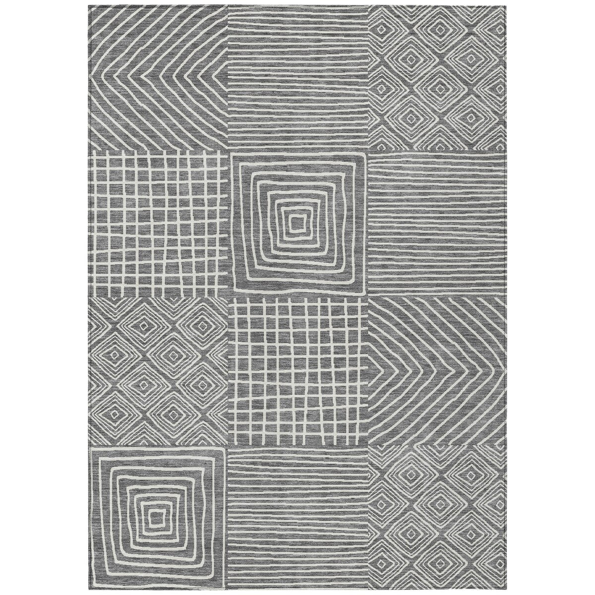 Tapis moderne en mosaïque Chantille lavable en machine pour intérieur/extérieur