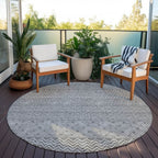 Tapis Chantille à rayures modernes, lavable en machine, pour intérieur et extérieur