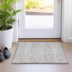 Tapis Chantille à rayures modernes, lavable en machine, pour intérieur et extérieur