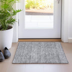 Tapis Chantille à rayures modernes, lavable en machine, pour intérieur et extérieur