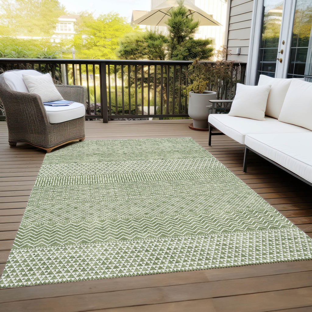 Tapis Chantille à rayures modernes, lavable en machine, pour intérieur et extérieur