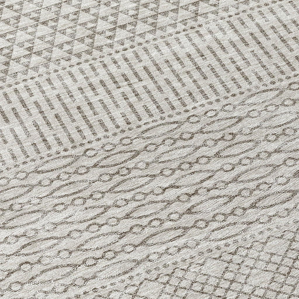 Tapis Chantille à rayures modernes, lavable en machine, pour intérieur et extérieur