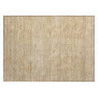 Tapis Chantille à rayures modernes, lavable en machine, pour intérieur et extérieur