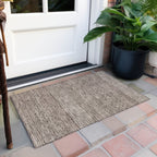 Tapis Chantille à rayures modernes, lavable en machine, pour intérieur et extérieur
