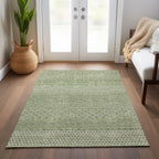 Tapis Chantille à rayures modernes, lavable en machine, pour intérieur et extérieur