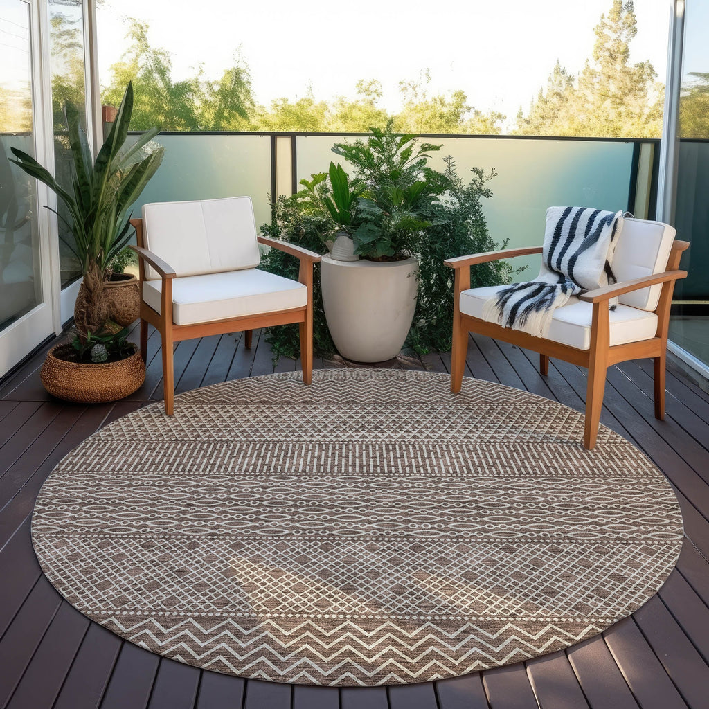 Tapis Chantille à rayures modernes, lavable en machine, pour intérieur et extérieur