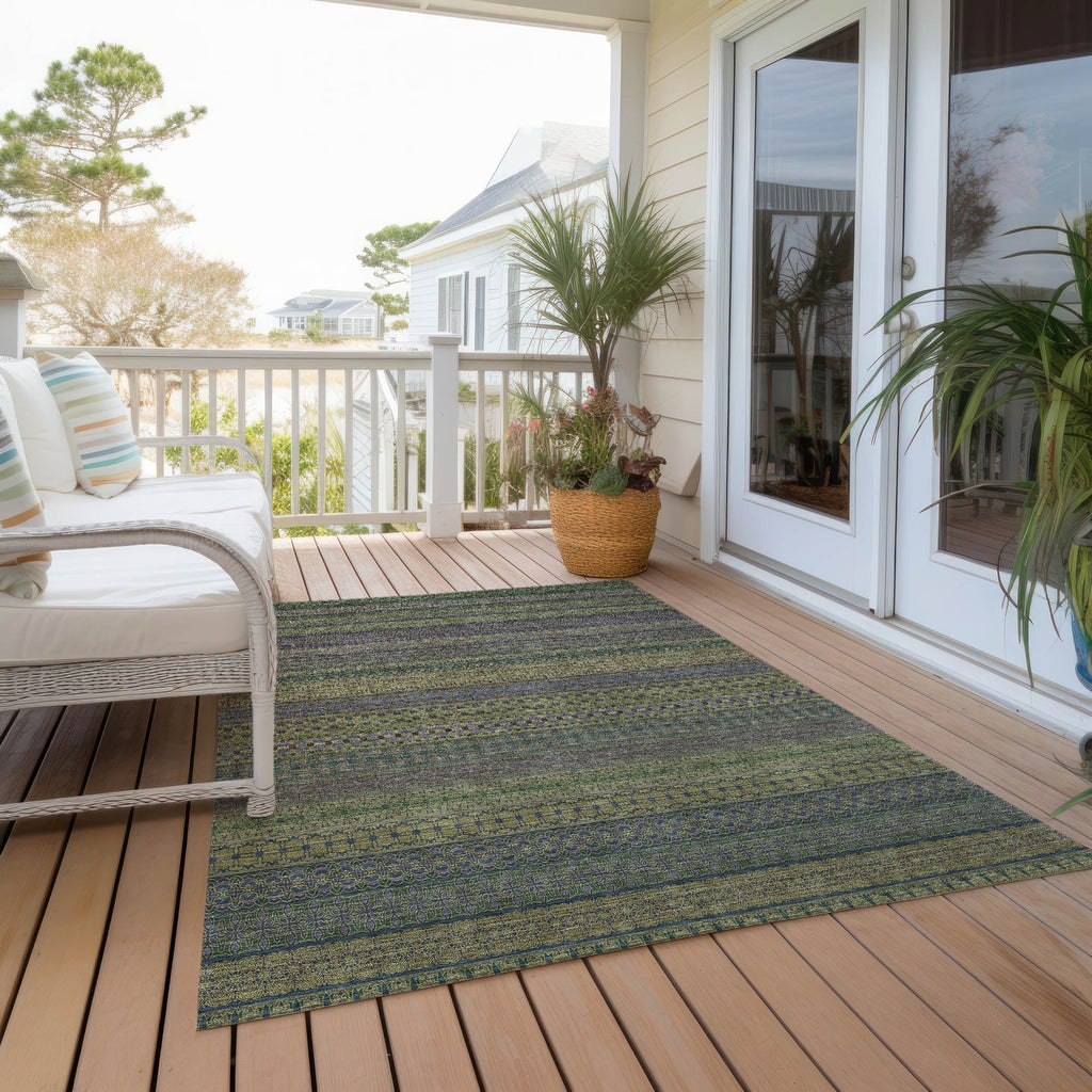 Tapis Chantille à rayures marocaines lavable en machine pour intérieur/extérieur