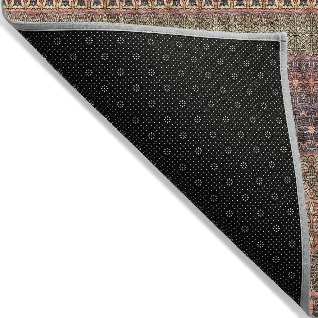 Tapis Chantille à rayures marocaines lavable en machine pour intérieur/extérieur