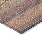 Tapis Chantille à rayures marocaines lavable en machine pour intérieur/extérieur