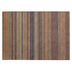 Tapis Chantille à rayures marocaines lavable en machine pour intérieur/extérieur