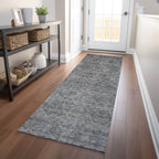 Tapis Chantille Damas Ombre lavable en machine pour intérieur/extérieur