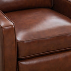 Fauteuil inclinable à dossier relevable, fauteuil en tissu avec décoration rivetée, fauteuil d'appoint simple