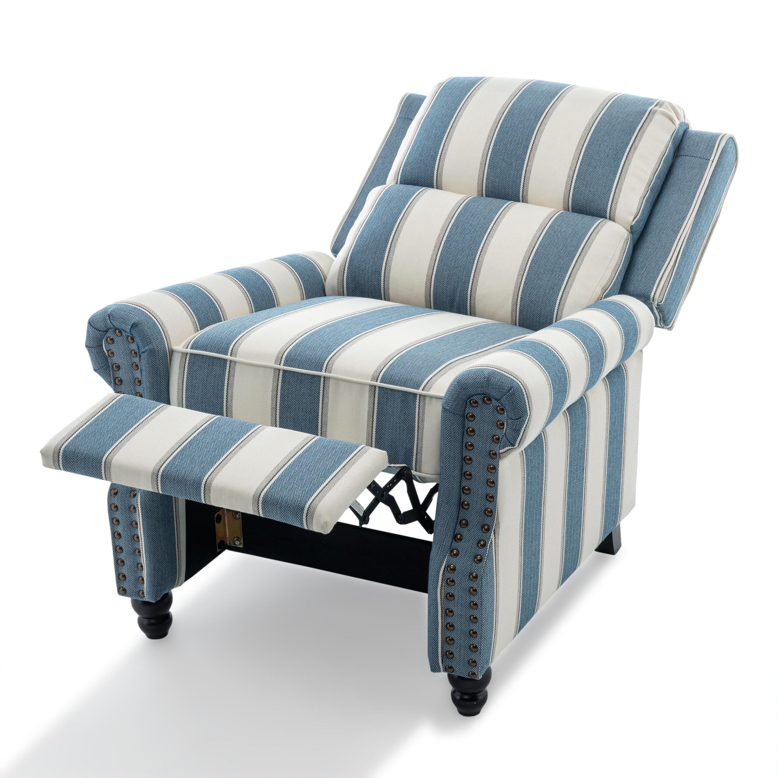 Fauteuils inclinables manuels avec garniture cloutée