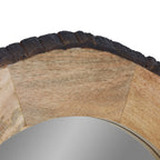 Miroir mural rond en bois Meredith, finition Live Edge, par River of Goods - 30,5 x 1 x 30,5