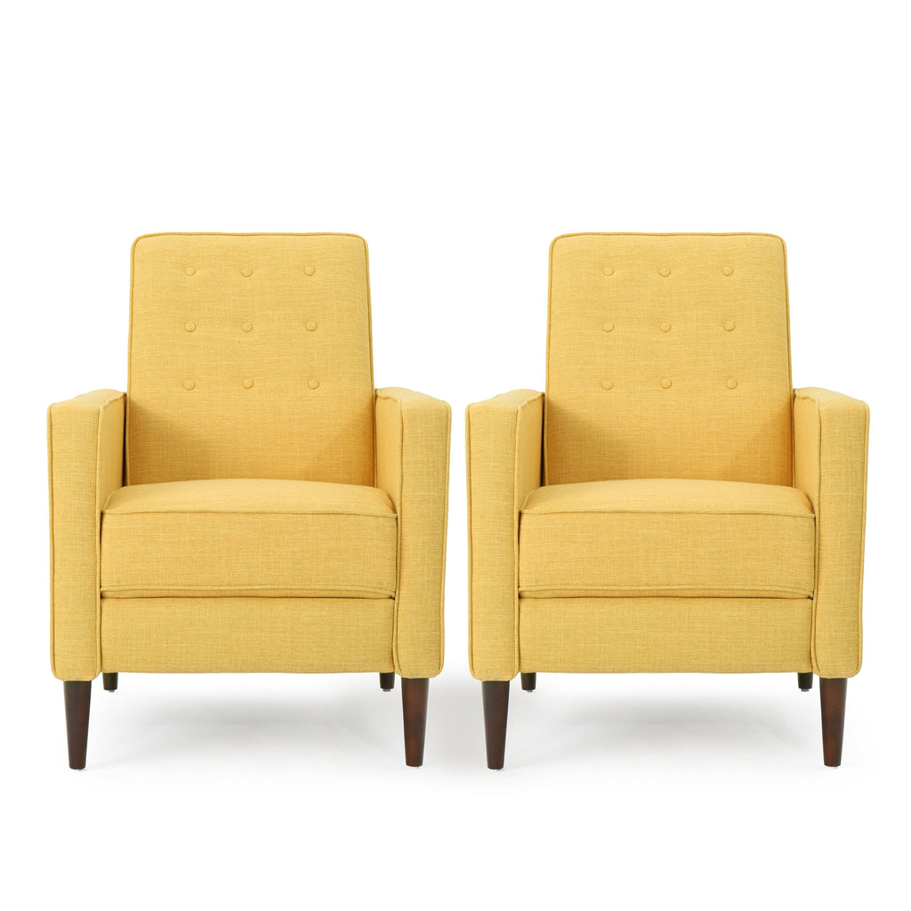 Fauteuil inclinable capitonné Mervynn (lot de 2) par Christopher Knight Home