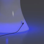 Table basse Mixoy à LED changeantes, table à vin rechargeable et sans fil, meuble d'ambiance pour terrasse, piscine