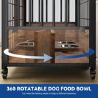 Table d'appoint en forme de cage pour chien de style Moasis Furniture