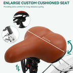 Vélo de croisière Moasis24/26 à 7 vitesses, vélo à cadre réglable, vélo de trajet