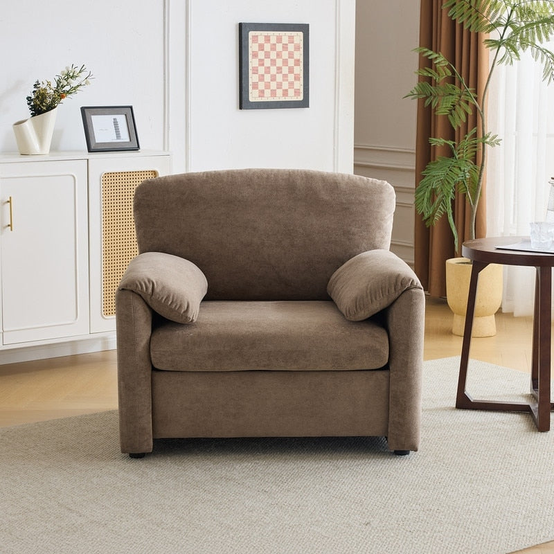 Fauteuil d'appoint moderne à oreilles d'éléphant, siège confortable pour salon et chambre