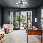 Plafonnier semi-encastré Sputnik moderne en métal léger de 60 cm (23,62 po)